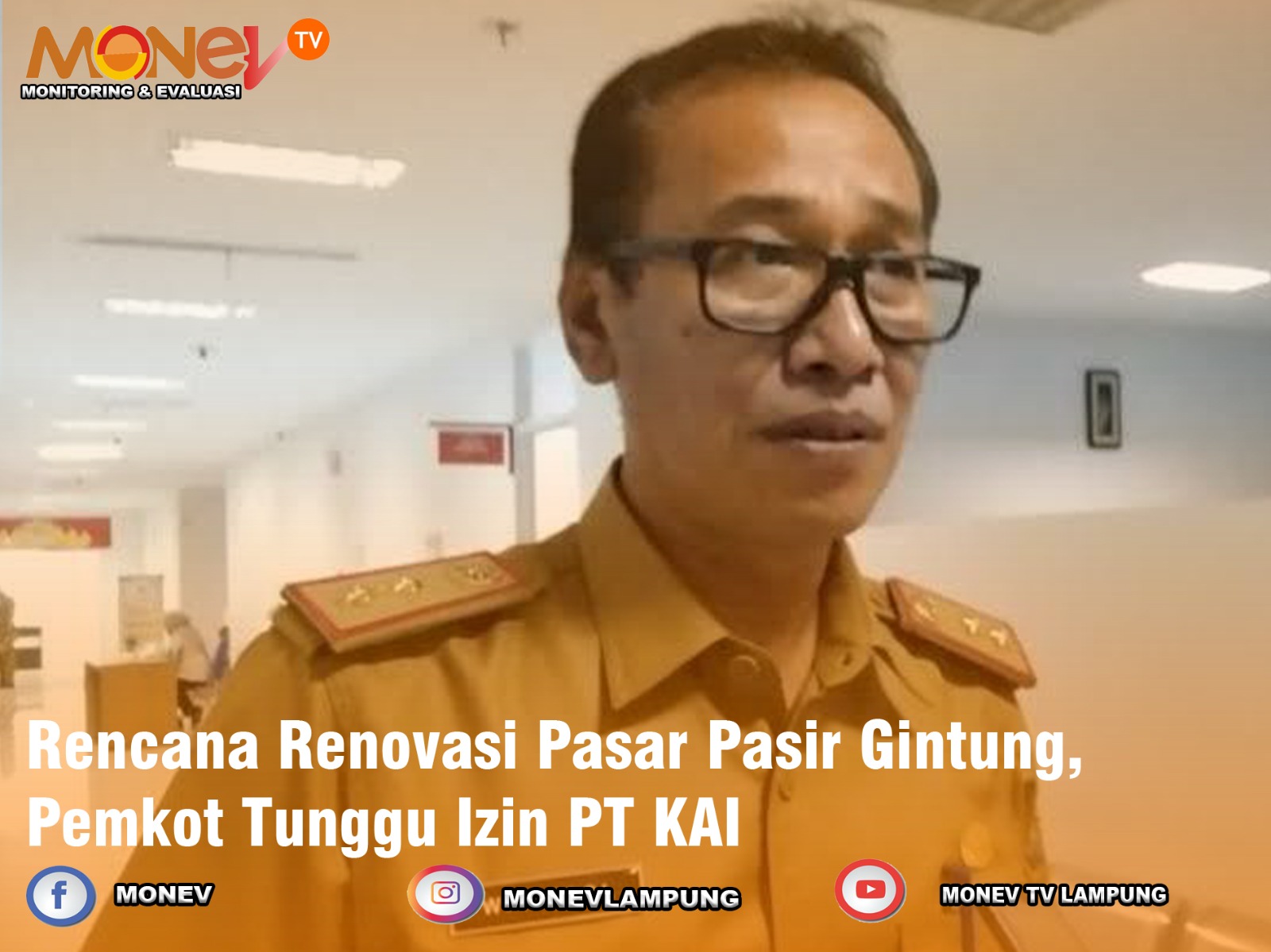 Rencana Renovasi Pasar Pasir Gintung Pemkot Tunggu Izin PT KAI Monev