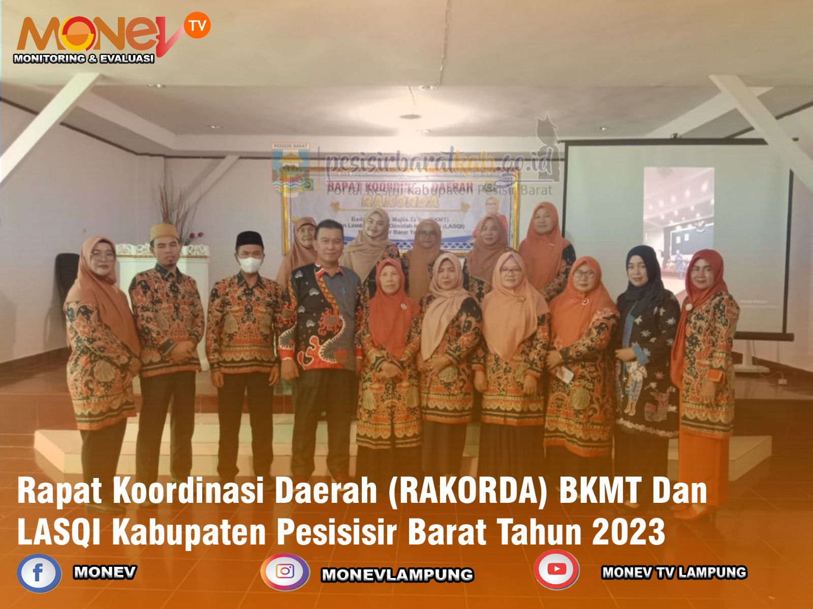 Rapat Koordinasi Daerah RAKORDA BKMT Dan LASQI Kabupaten Pesisisir