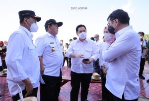 Tiga Menteri ke Lampung, Erick Thohir: Jarang 3 Menteri Datang Barengan ke Satu Daerah