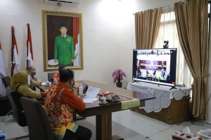 Bupati Tulangbawang Ikuti Rapat dengan BPKP Lampung, Penyerahan Simbolis Sertifikat CPIA