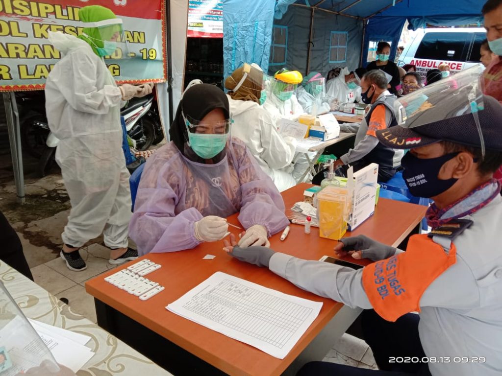 Rapid Test Masal, Dinkes Bandar Lampung Uji Ketahanan Tubuh Masyarakat