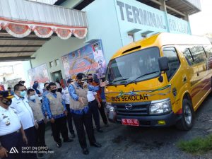 Pringsewu Launching Bus Perintis Damri dan Bus Sekolah