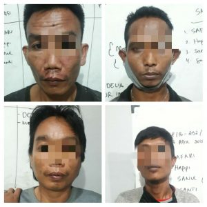 Gasak Tiang Telkom, Polres Lamsel Ungkap Modus Komplotan Pelaku