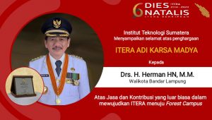 Lagi, Herman HN Diganjar Penghargaan Adi Karsa Madya Itera