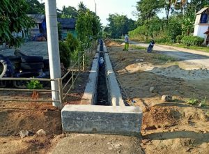 Kampung Bakung Rahayu Bangun Drainase Tahap Tiga