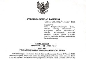 Pemkot Terbitkan Surat Edaran Tentang Pembatasan Kegiatan Acara Pesta