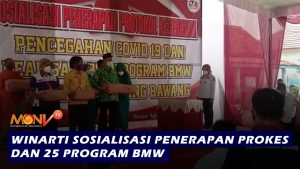 Winarti Sosialisasi Penerapan Prokes dan 25 Program BMW