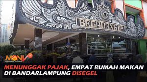 Menunggak Pajak, Empat Rumah Makan di Bandarlampung Disegel