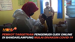 Pemkot Targetkan Pengemudi Ojek Online di Bandarlampung Mulai Divaksin Covid-19