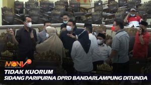 Tidak Kuorum, Sidang Paripurna DPRD Bandarlampung Ditunda