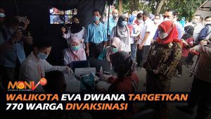 Walikota Eva Dwiana Targetkan 770 Warga Divaksinasi