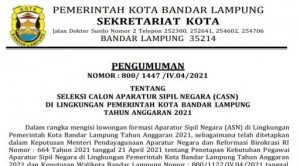 Pemkot Bandarlampung Buka 1.716 Formasi