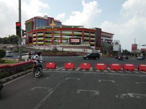 Jalan Protokol di Bandarlampung Kembali Disekat