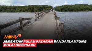 Jembatan Pulau Pasaran Bandarlampung Mulai Diperbaiki