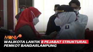 Walikota Lantik 8 Pejabat Struktural Pemkot Bandarlampung