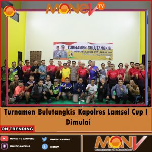 Turnamen Bulutangkis Kapolres Lamsel Cup I Dimulai