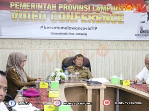 Pemerintah Provinsi Lampung Mengikuti Rapat Koordinasi Pengendalian Inflasi Daerah Bersama Menteri Dalam Negeri