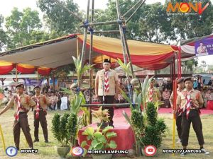 Bupati Lamsel Pimpin Apel Besar Hari Pramuka ke-62 Tahun 2023