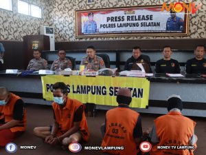 Tiga pelaku Komplotan Pencuri Ternak sapi di amankan Tekab 308 Polres Lampung Selatan, Dua masih dibawah umur