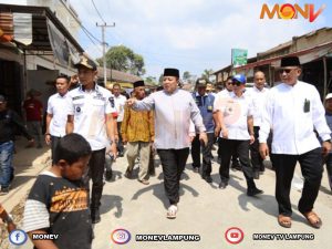 Gubernur Lampung Tinjau Pembangunan Jalan di Tanggamus