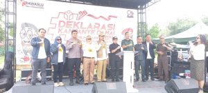 Polisi Amankan Deklarasi Kampanye Damai Pemilu 2024 di Pesisir Barat  