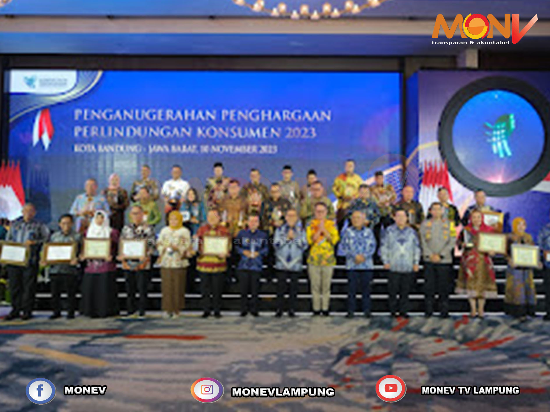 Pemkot Bandar Lampung Raih Penghargaan Perlindungan Konsumen Tahun 2023 Dari Menteri Perdagangan RI