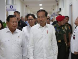 Presiden Jokowi disambut Menhan Prabowo di Peresmian RS Pertahanan Negara