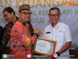 Pemprov Lampung Terima Penghargaan Kerja Sama Penilaian Anugrah Raksa Bandha