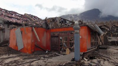 Bak Kota Mati Akibat Dampak Erupsi Gunung Ruang