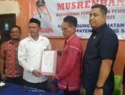 Wakil ketua I DPRD Lampung Selatan Merik Havit Hadiri Musrenbang Desa Cugung