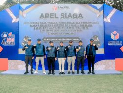 Bawaslu Lampung Gelar Apel Siaga Dan Patroli Pengawasan Pilkada 2024